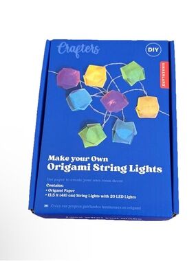 Kikkerland DIY Make Your Own Origami String Lights - Multicolor